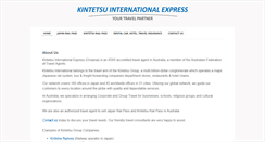 Desktop Screenshot of kintetsu.com.au